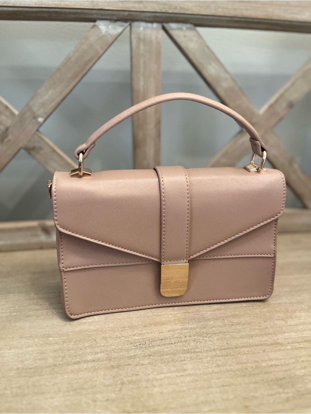 Elegant Blush Top-Handle Satchel - Classic Women's Bag